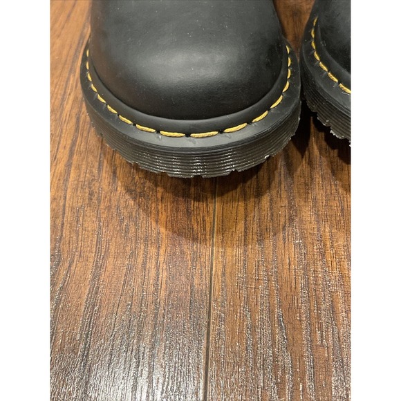 Dr. Martens LEONORE 2976 Women's Faux Fur Lined Black Chelsea Boots Size 8 - Picture 4 of 12